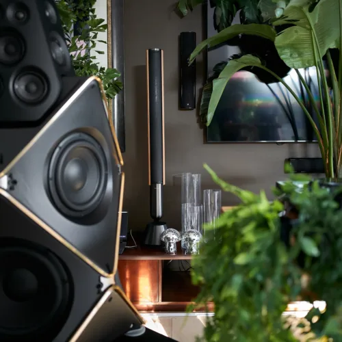 Beolab 28 and Beolab 90 setup at Nyjah Huston's 30th birthday party
