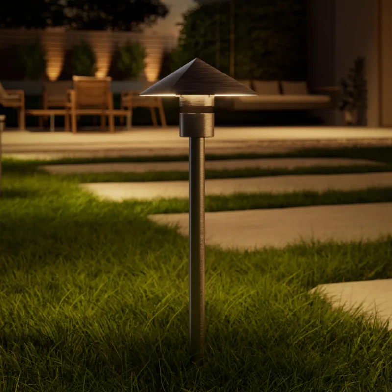 Coastal Source VIA path light in an outdoor setting