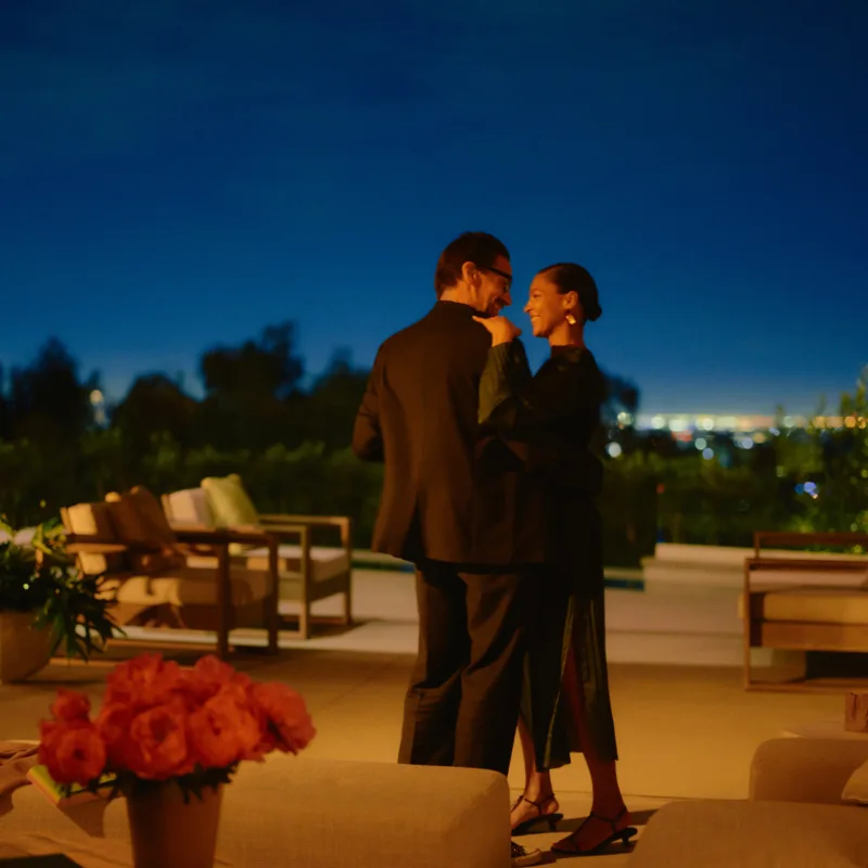 Living room featured in Lutron's CEDIA 2026 lighting campaign